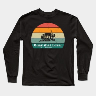 Fighter's Sunset Muay Thai Tee - Born to Kick Long Sleeve T-Shirt